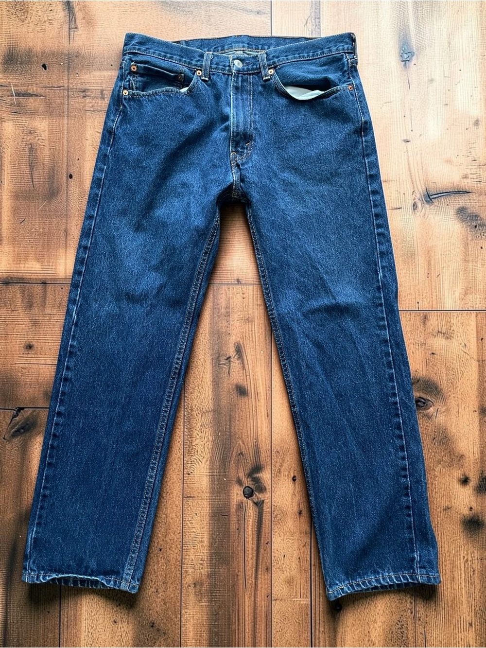 Levi's 505 Men's Straight Blue Jeans Size 35x30